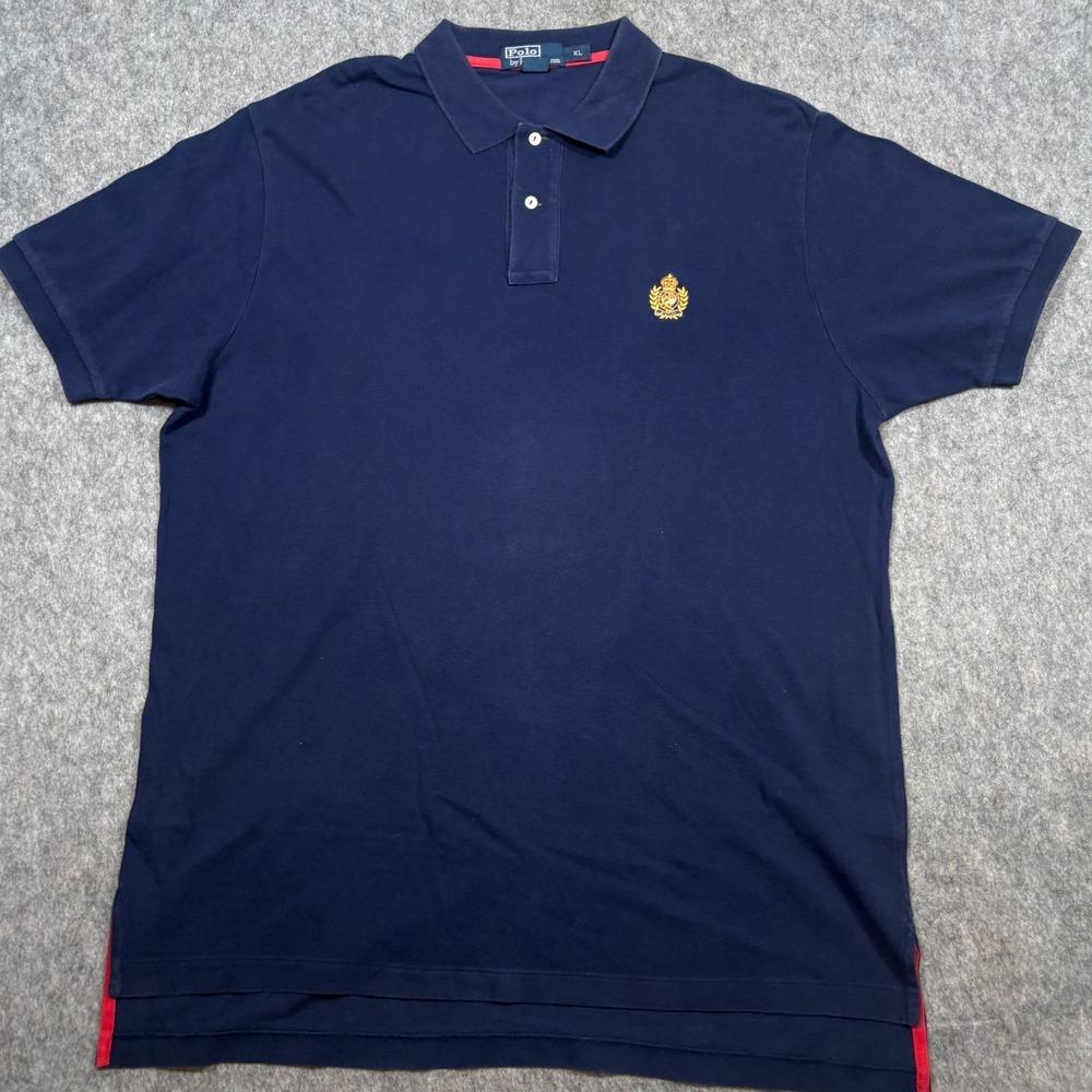 Polo By Ralph Lauren Polo Shirt Men's Size XL Blue Short Sleeves Logo 2-Button